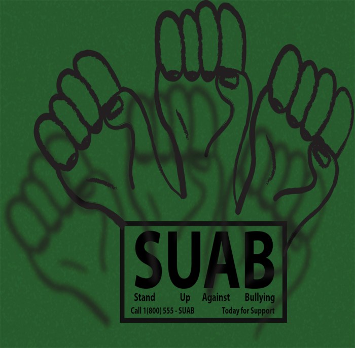 Stand up against bullying - Website background